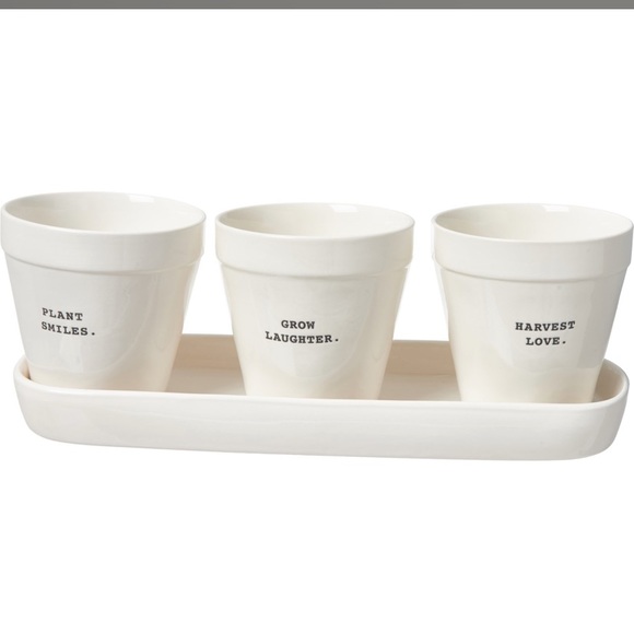 Rae Dunn Other - Rae Dunn Plant Smiles, Grow Laughter, Harvest Love